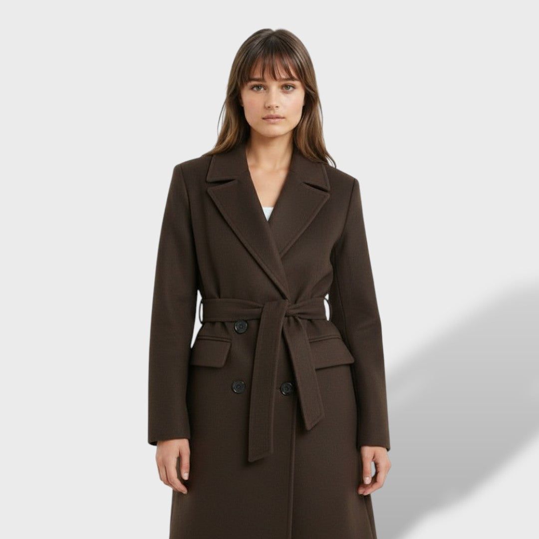 Manteau Long Femme Double Boutonnage