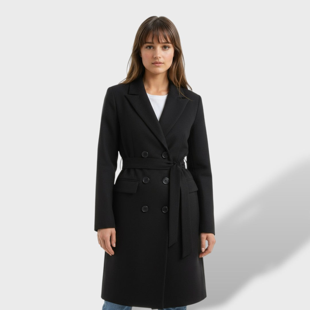 Manteau Long Femme Double Boutonnage