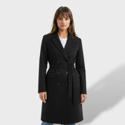 Manteau Long Femme Double Boutonnage