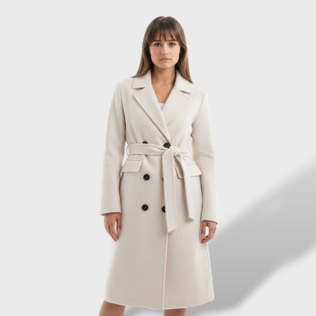 Manteau Long Femme Double Boutonnage