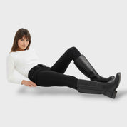 Bottes Hautes Élégantes avec Semelle Structurée