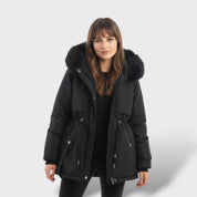 Parka d'Hiver avec Capuche pour Femme