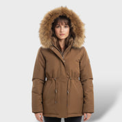 Parka d'Hiver avec Capuche pour Femme