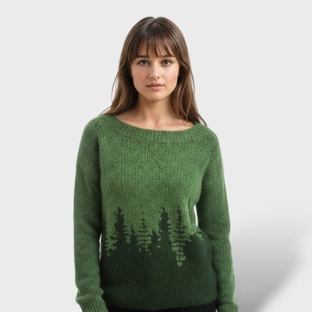 Pull Nórdique Rétro pour Femme