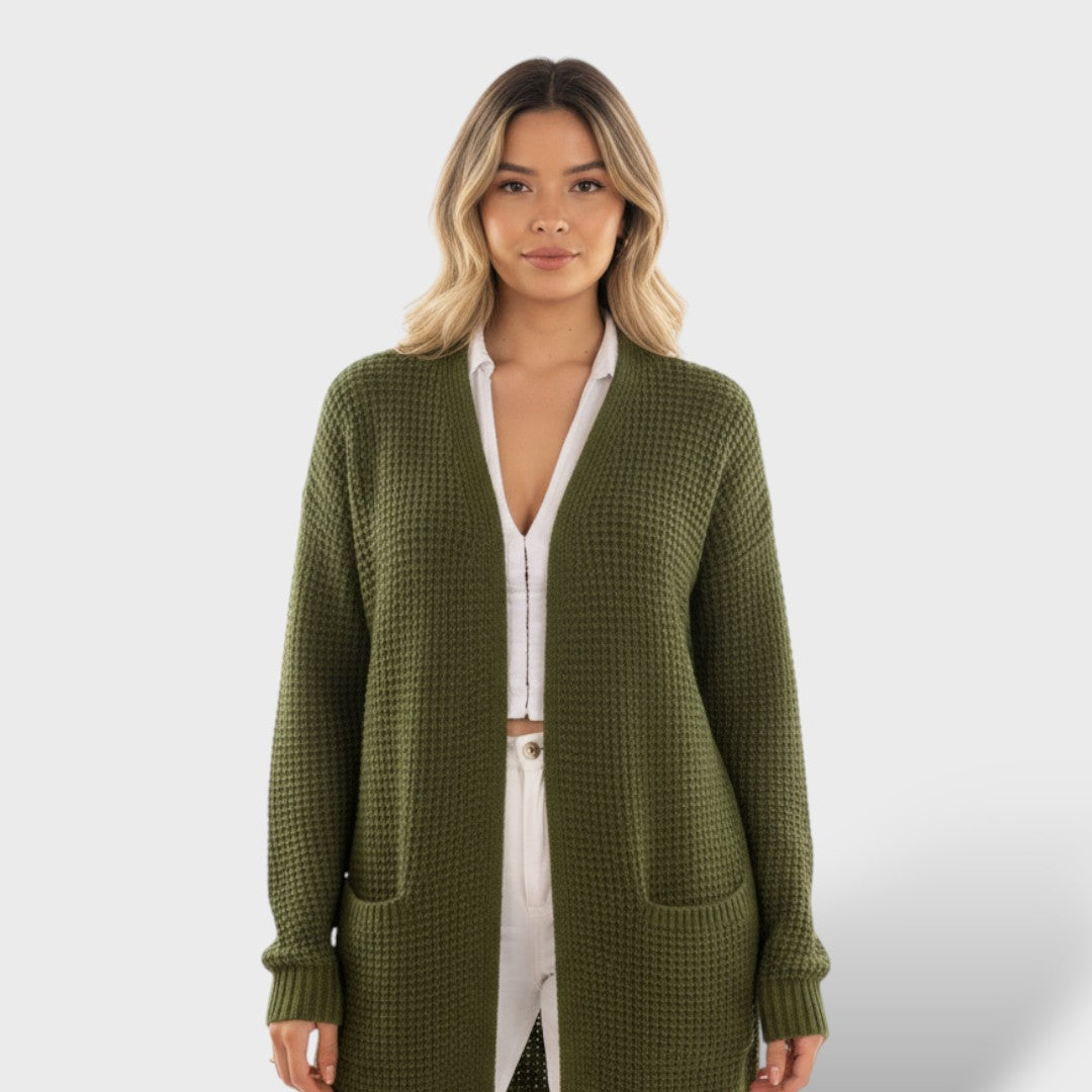 Cardigan long hiver femme