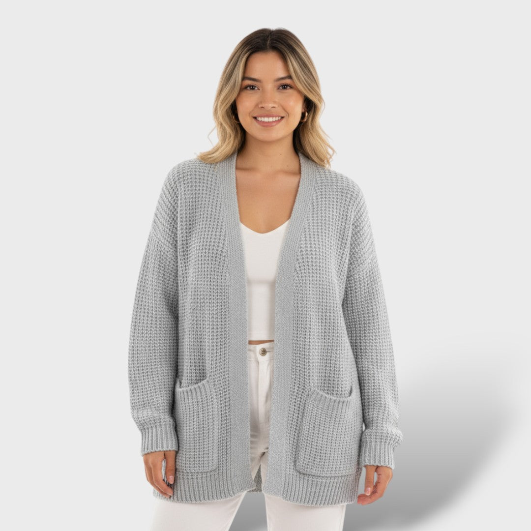 Cardigan long hiver femme