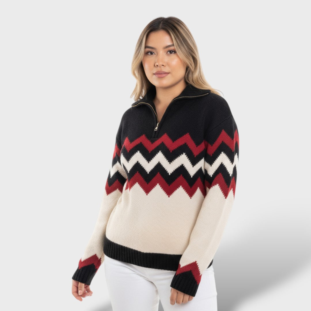Pull de Noël Femme Col V