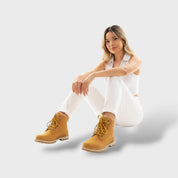 Bottines d'Hiver Femme avec Semelle Épaisse et Doublure Chaude