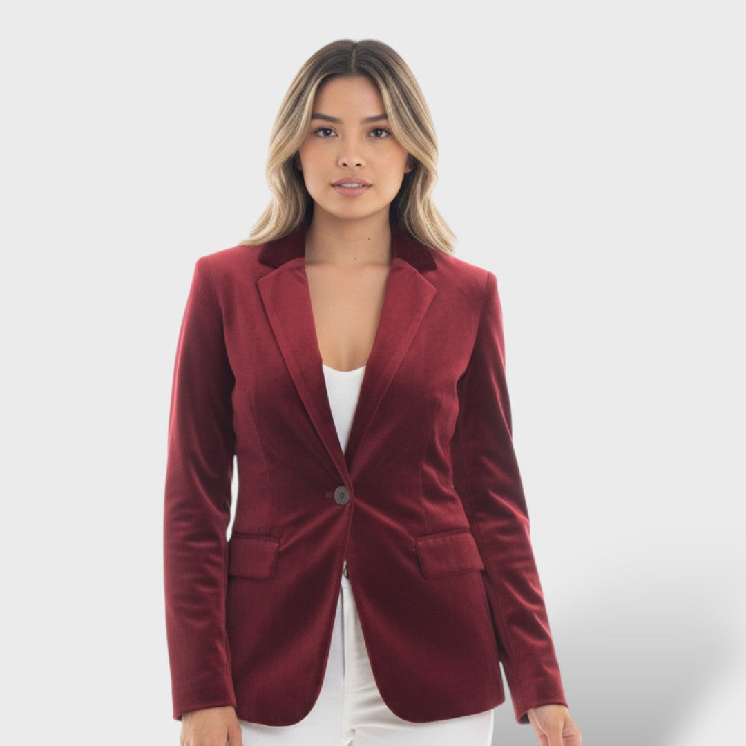 Blazer Femme Élégant Boutons Dorés