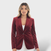 Blazer Femme Élégant Boutons Dorés