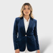 Blazer Femme Élégant Boutons Dorés