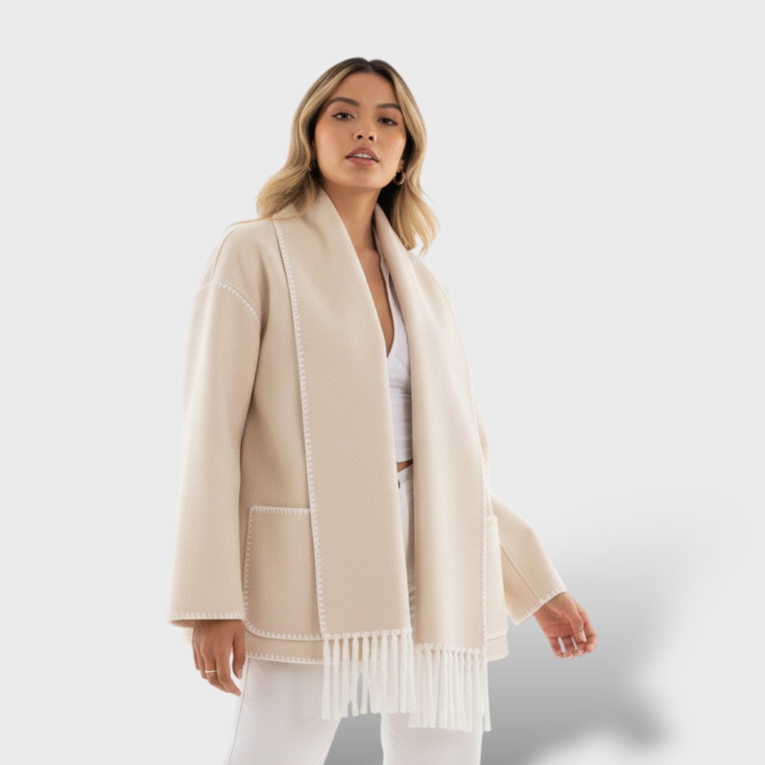 Manteau Femme Hiver Col Enveloppant