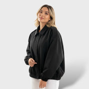 Veste Bomber avec Col Revers et Style Vintage