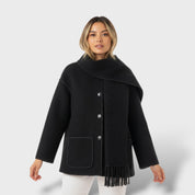 Manteau Femme Hiver Col Enveloppant