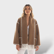 Manteau Femme Hiver Col Enveloppant