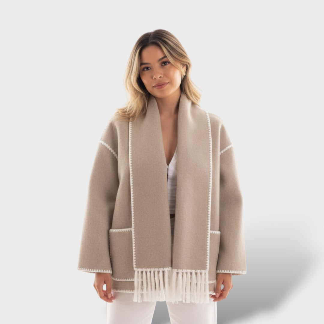 Manteau Femme Hiver Col Enveloppant