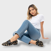 Mocassins Féminins Élégants Léopard