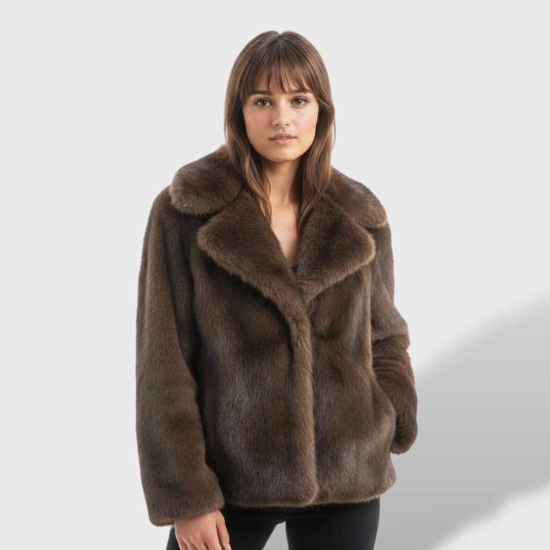 Manteau en Fourrure Synthétique Femme