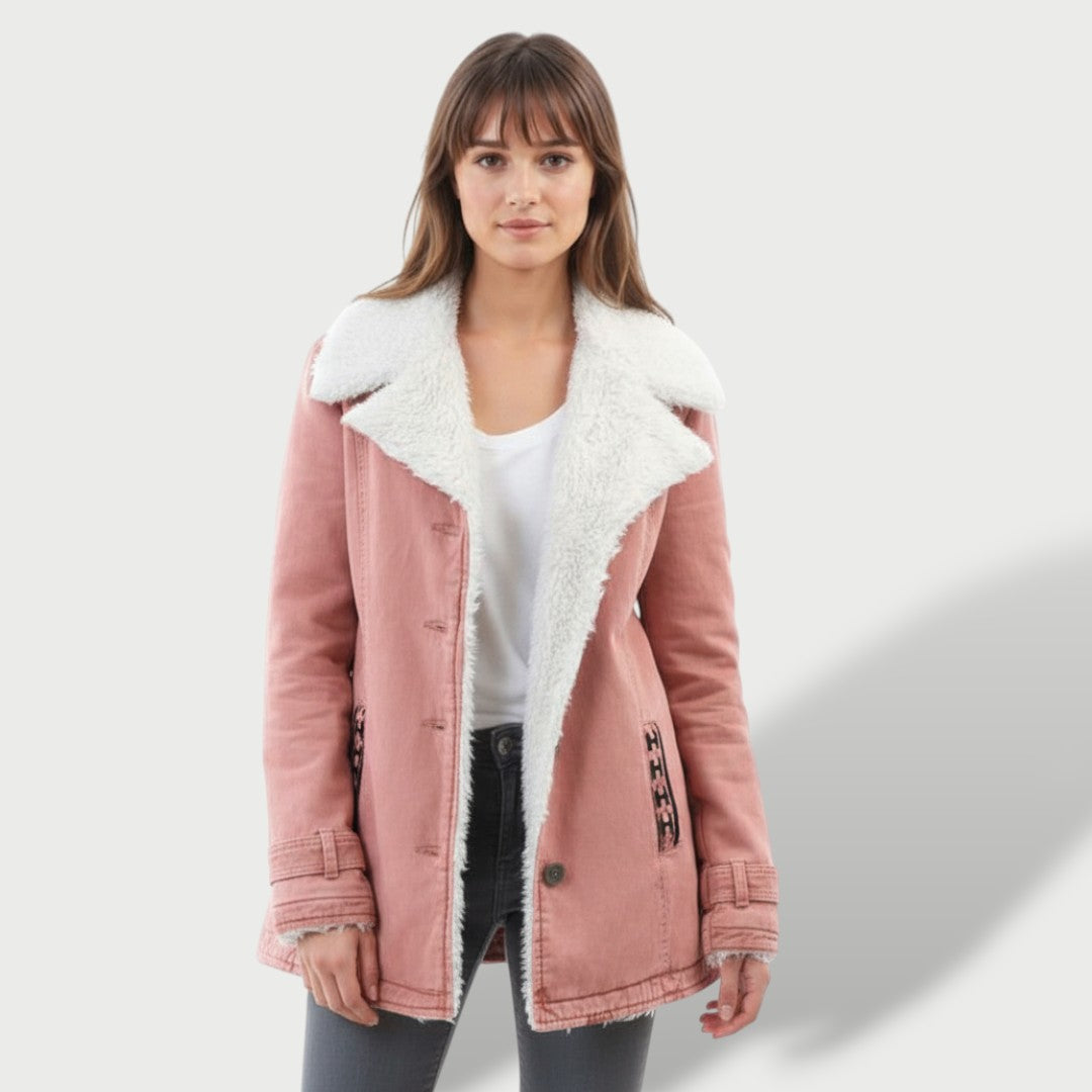 Manteau Long Femme Hiver avec Col Élégant