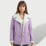 Manteau Long Femme Hiver avec Col Élégant