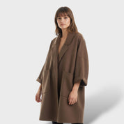 Manteau Long Femme en Laine Oversize