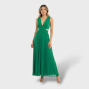 Robe maxi plissée femme élégante