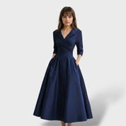 Robe Midi en Satin Élégante