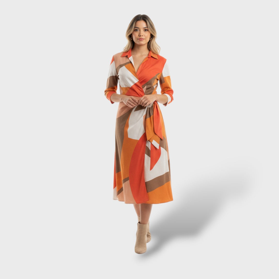 Robe de soirée élégante et enveloppante