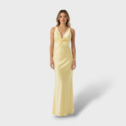 Robe maxi élégante de fête sans manches