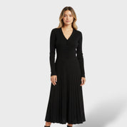 Robe en Laine 100% Femme Col V