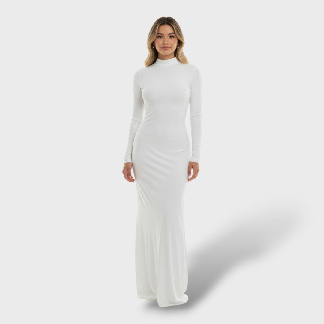 Robe maxi col montant femme