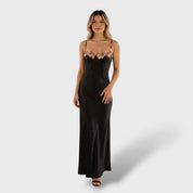 Robe Longue Florale Sans Manches Femme Élégante