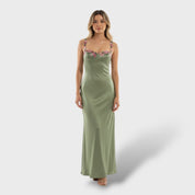 Robe Longue Fleurie Sans Manches Femme Élégante