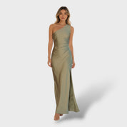 Robe Longue Femme Une Épaule Élégante