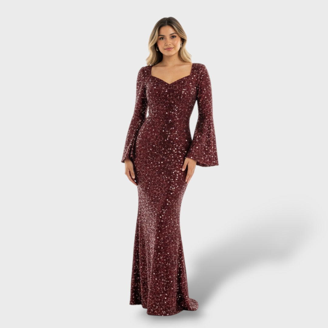 Robe Sirène Femme Manches Longues