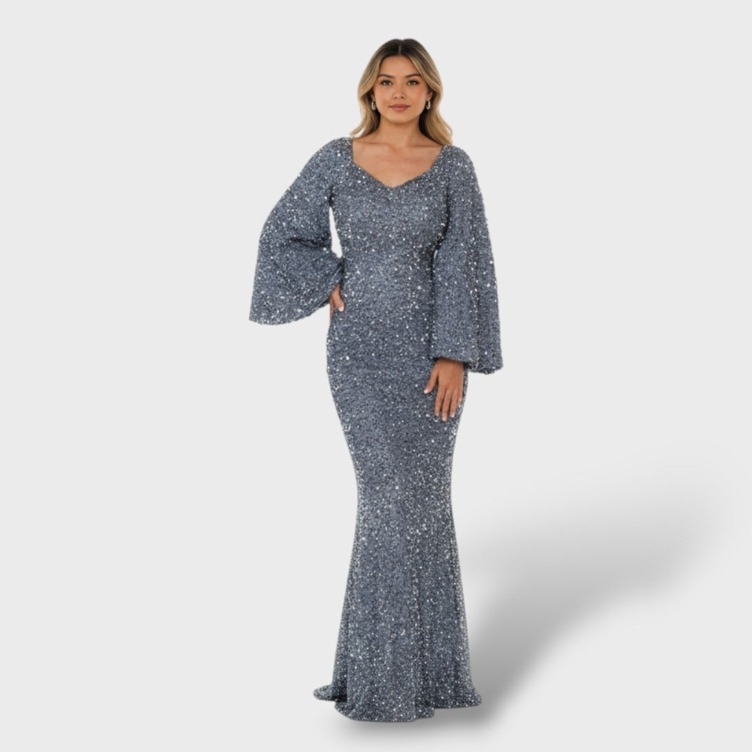 Robe Sirène Femme Manches Longues