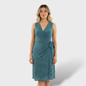 Robe croisée élégante femme