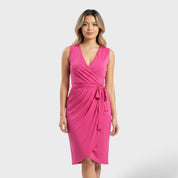 Robe croisée élégante femme