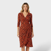 Robe croisée élégante femme