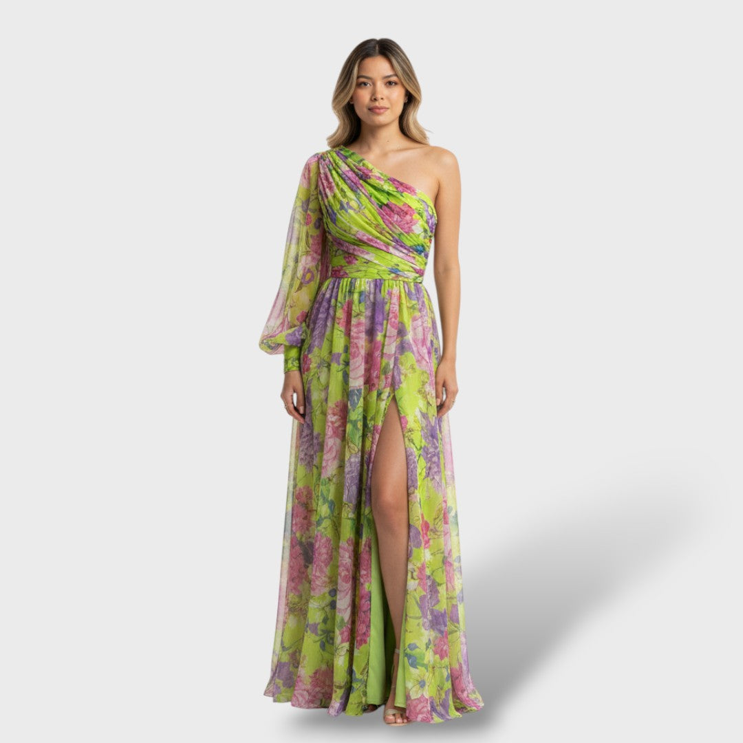Robe Asymétrique Florale Été