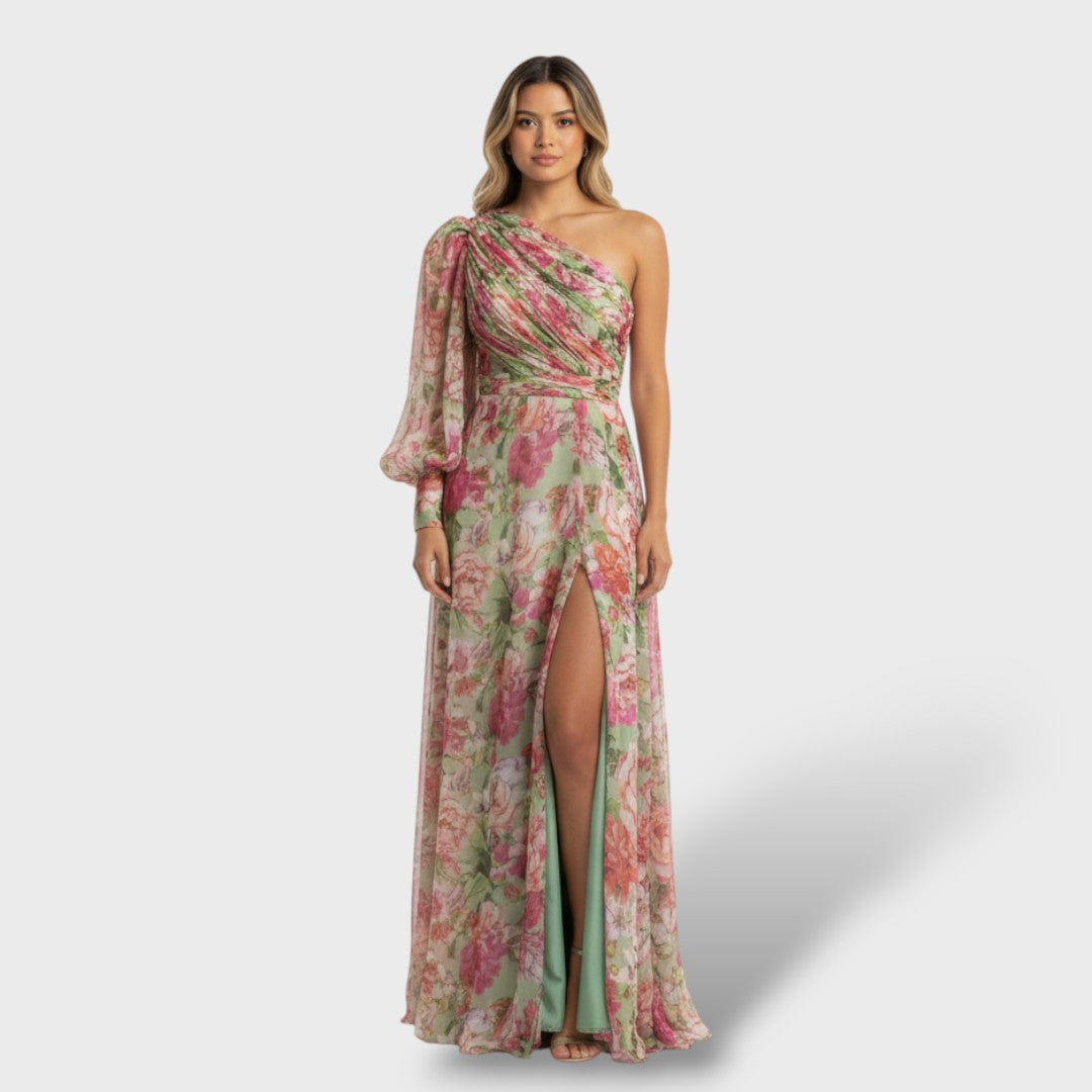Robe Asymétrique Florale Été