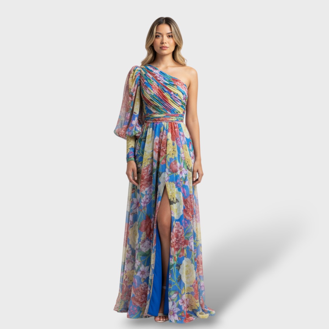 Robe Asymétrique Florale Été
