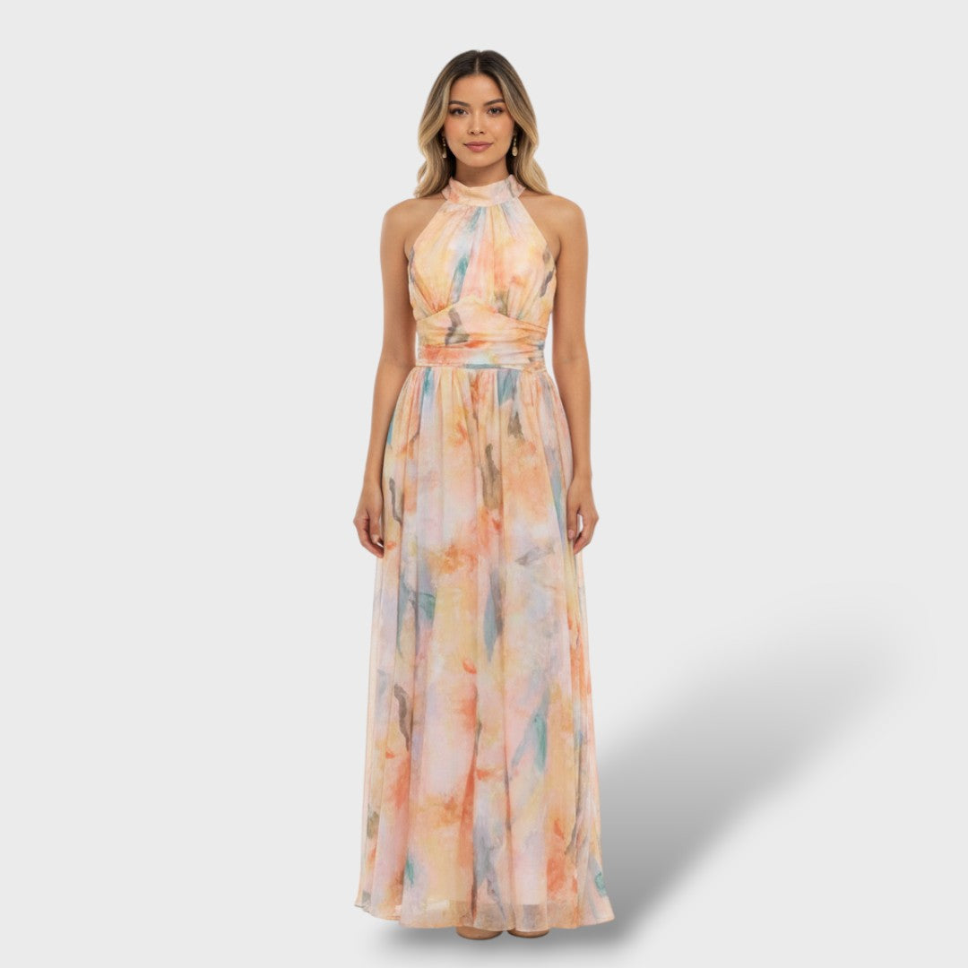 Robe Maxi Aquarelle Élégante