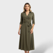 Robe chemise élégante femme