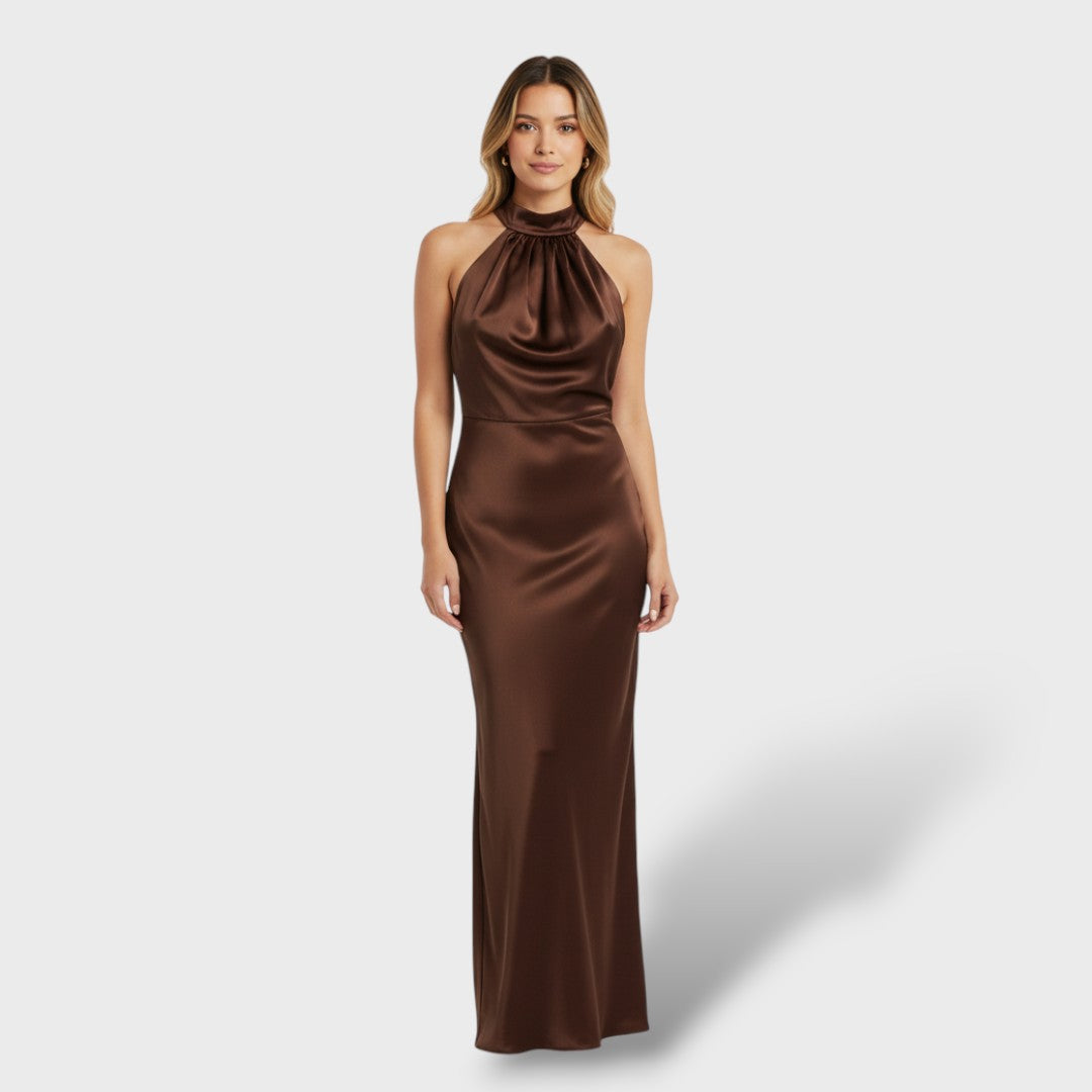 Robe Midi Velours Élégante