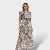 Robe Midi Florale Élégante