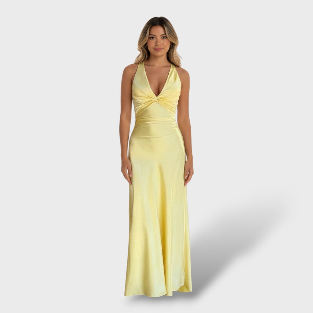 Robe Longue Élégante Sans Manches