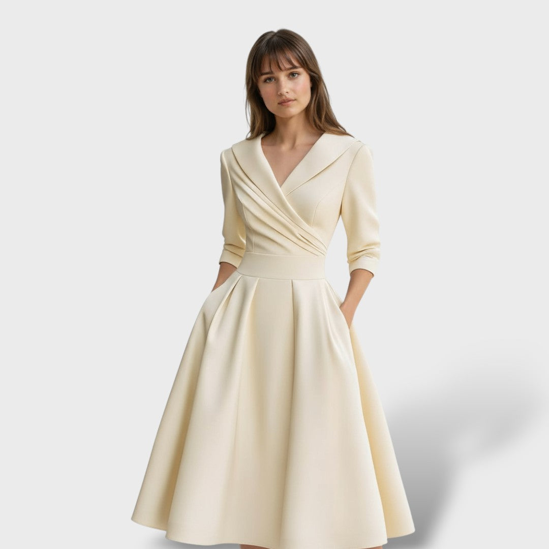 Robe Midi en Satin Élégante