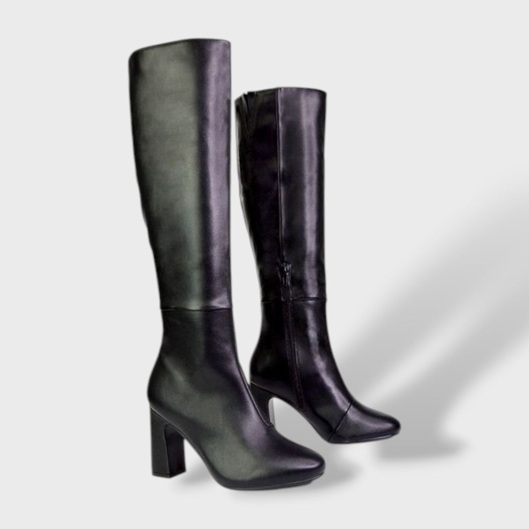 Bottes Hautes Femme Talon Large Élégantes