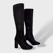 Bottes Hautes Femme Talon Large Élégantes